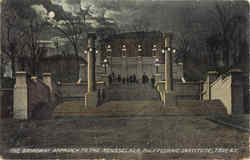 The Broadway Approach To The Rensselaer Polytechnic Institute Postcard