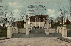 The Broadway Approach to R. P. I. Postcard