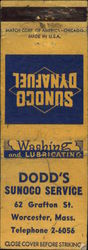 Dodd's Sunoco Service Matchbook Cover