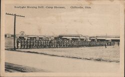 Ready for Morning Drill Camp Sherman Postcard