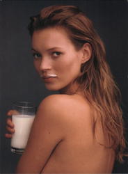 Kate Moss Got Milk "Where's Your Mustache?" Postcard