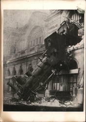 A Train in the Street, October 22, 1895 Postcard