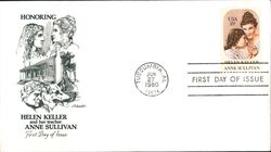 1980 15c Helen Keller & Anne Sullivan First Day Cover First Day Cover