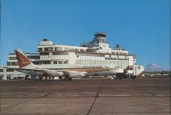 Alaska Airlines Golden Nugget Convair 880 M Jet Postcard