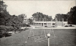 James Whitcomb Riley Memorial Park - The Pool and Children's Playground Postcard