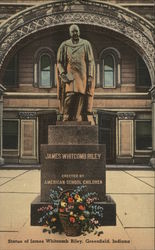 Statue of James Whitcomb Postcard