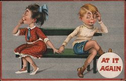 At It Again Postcard